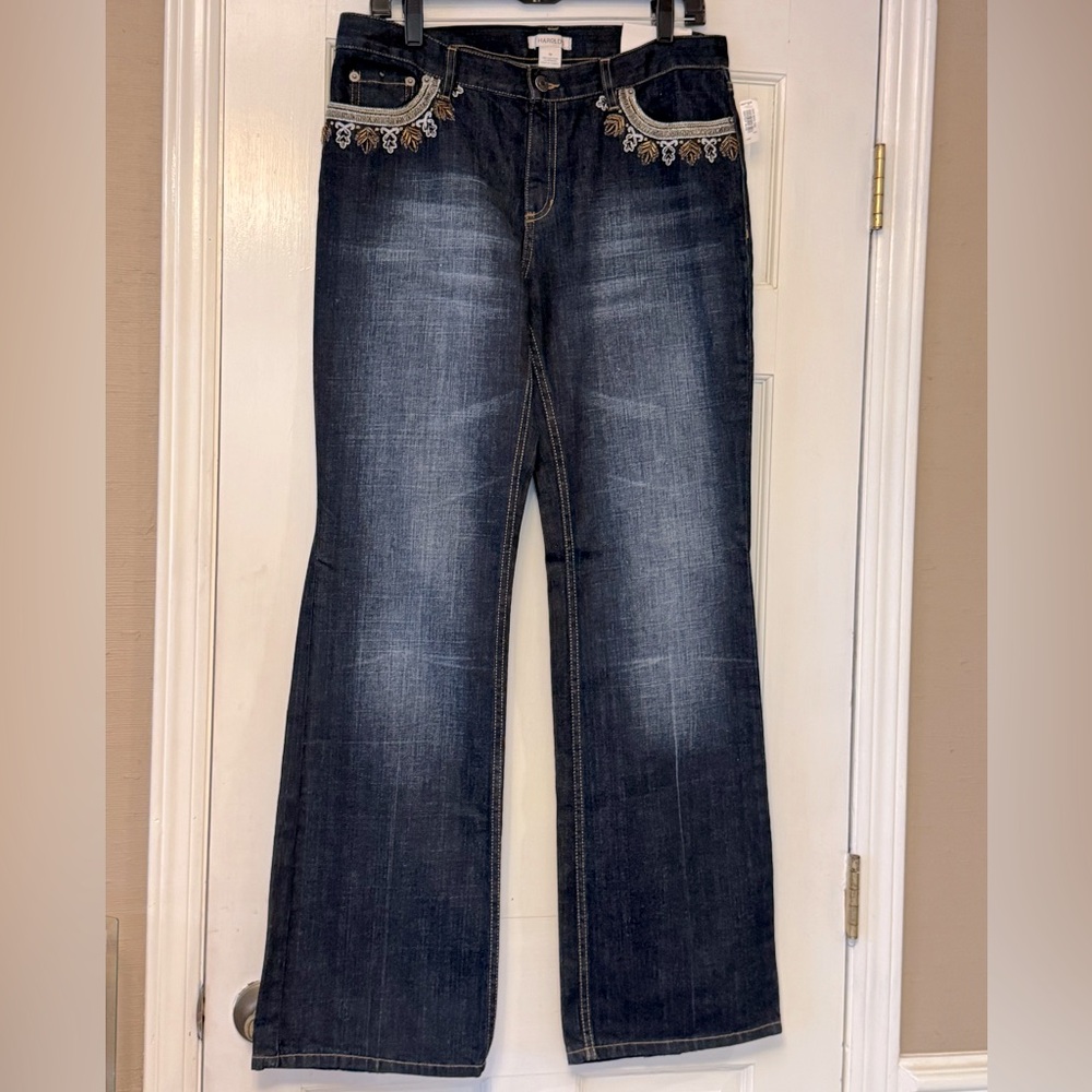 Harold's‎ Blue Flare Wide Leg Jeans